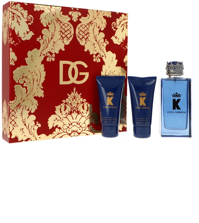 Dolce&Gabbana K rinkinys vyrams (EDP, 100 ml + dušo želė, 50 ml + balzamas po skutimosi, 50 ml)