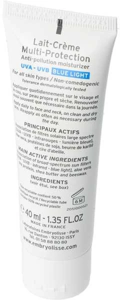 Embryolisse Multi-Protection Pienelis-Kremas SPF20 PA+++, 40 ml