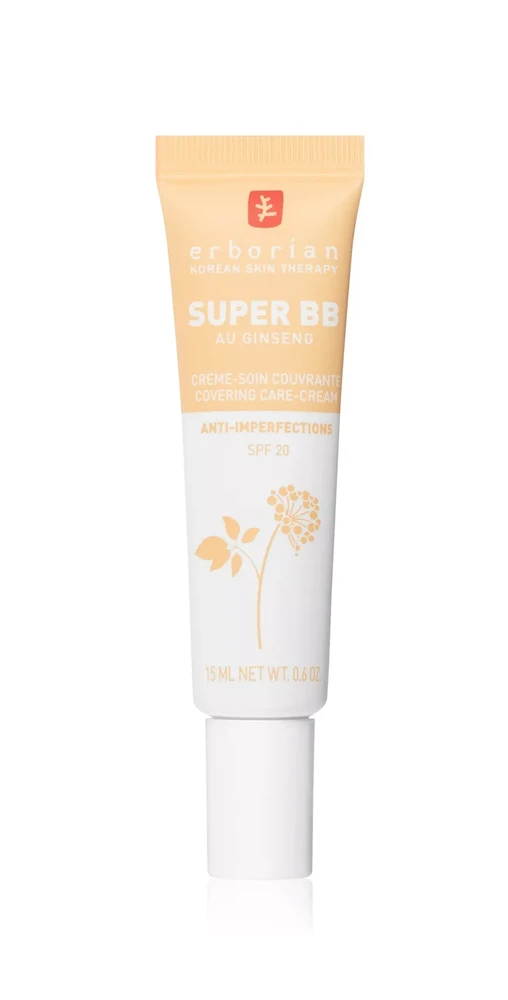Erborian BB kremas SPF 20 Super BB (dengiamasis kremas), 15 ml, Dore