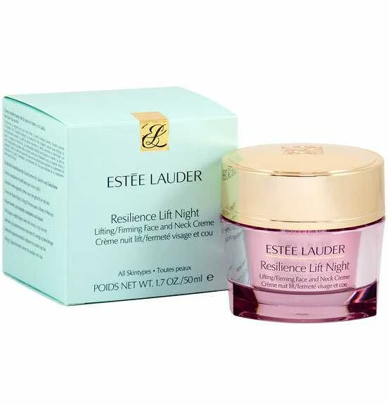 Estee Lauder Resilience Lift Night Lifting Firming Face And Neck Creme naktinis stangrinamasis veido kremas, 50 ml