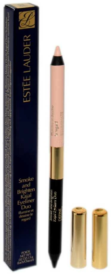 Estee Lauder Smoke and Brighten Kajal Akių apvadas Duo Noir / Kreminis 1 g