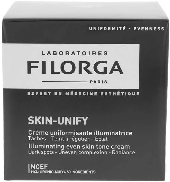 "Filorga Skin-Unify Illuminating Ever Skin Tone Kreminis" veido spalvą tobulinantis kremas nuo pigmentinių dėmių50ml