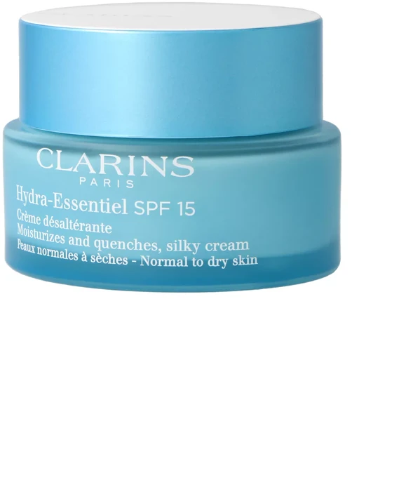 Clarins Hydra-Essentiel SPF15 šilkinis kremas normaliai ir sausai odai 50 ml