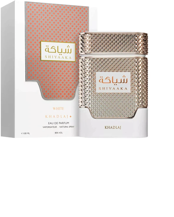 Khadlaj Shiyaaka Baltas EDP parfumuotas vanduo moterims, 100 ml
