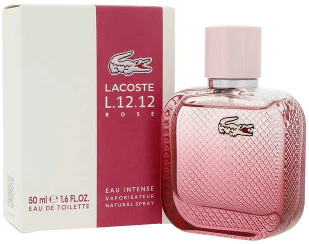 Lacoste Eau de Lacoste L.12.12 Rose Eau Intense EDT tualetinis vanduo moterims, 50 ml