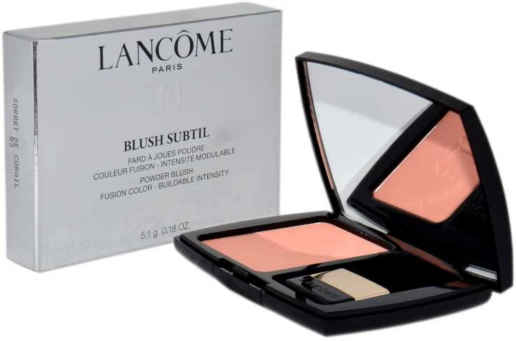 „Lancôme“ švelnūs ir ilgai išliekantys skaistalai „Subtil“ 5,1 g, 003 „Sorbet De Corail“
