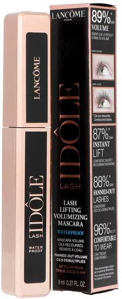 Lancome Lash Idole Atsparus vandeniui Blakstienų tušas #01 Glossy Juodas, 8 ml