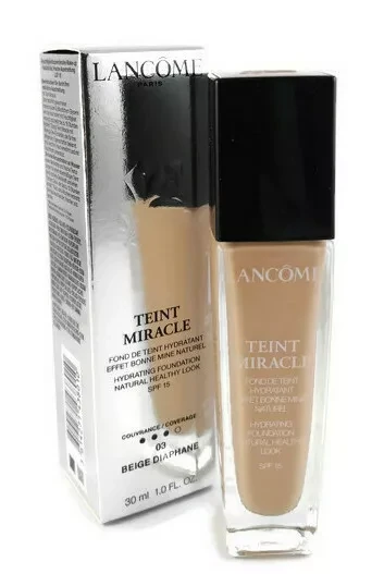 Makiažo pagrindas Lancome Teint Miracle N° 03 Beige Diaphane SPF15, 30 ml