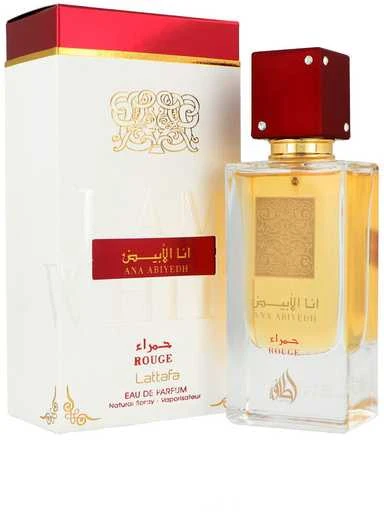 Unisex kvepalai Lattafa Ana Abiyedh Rouge EDP, 60 ml