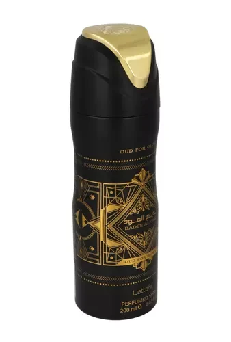 Lattafa Badee Al Oud For Glory Perfumed Purškiklis parfumuotas dezodorantas, 200 ml