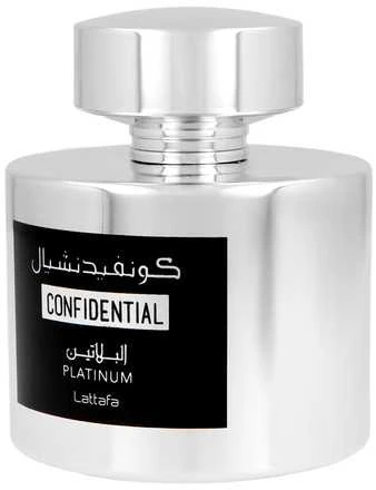 Unisex kvepalai Lattafa Confidential Platinum EDP, 100 ml