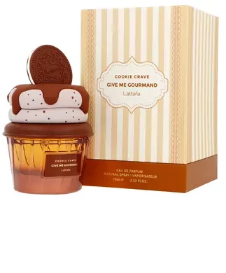 Lattafa Cookie Crave Give Me Gourmand EDP parfumuotas vanduo moterims, 75 ml