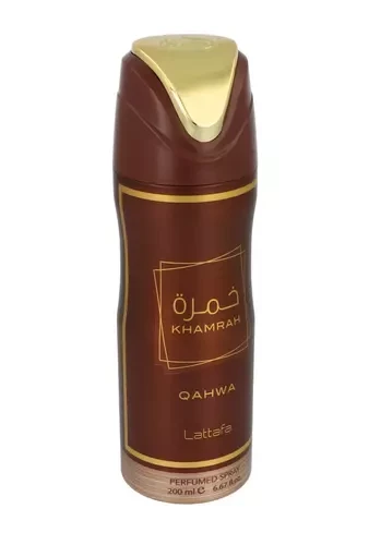 Lattafa Khamrah Qahwa Perfumed Dezodorantas Purškiklis parfumuotas dezodorantas, 200 ml