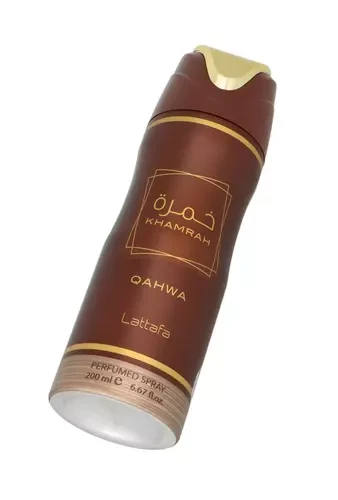 Lattafa Khamrah Qahwa Perfumed Dezodorantas Purškiklis parfumuotas dezodorantas, 200 ml