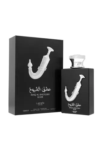 Lattafa Ishq Al Shuyukh Sidabrinis EDP parfumuotas vanduo unisex, 100 ml