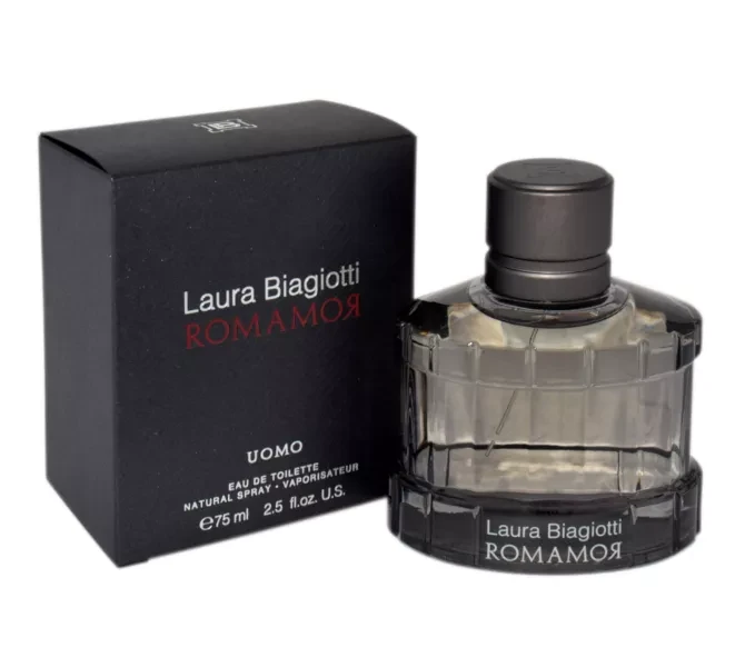 Laura Biagiotti Romamor Uomo EDT tualetinis vanduo vyrams, 75 ml