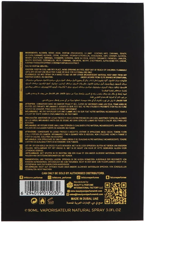 Le Falcone Qannas EDP parfumuotas vanduo vyrams, 90 ml