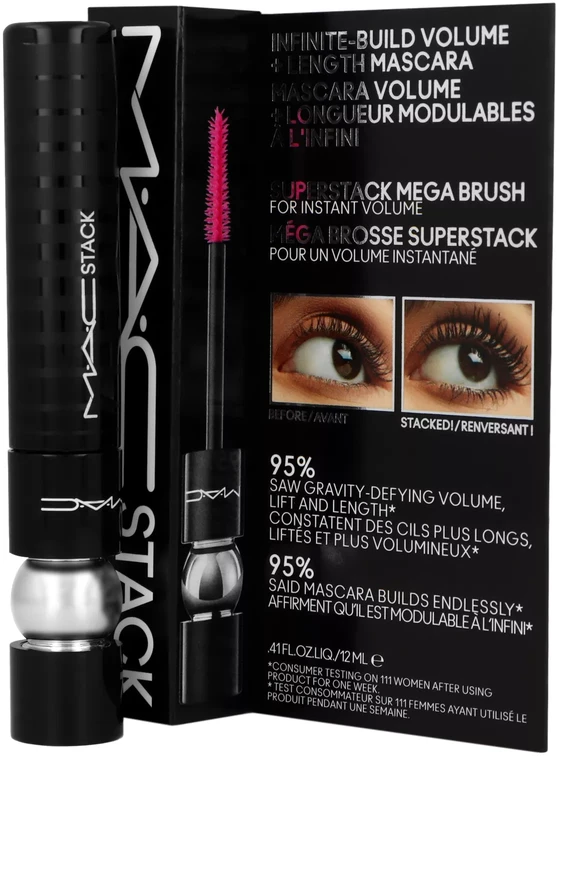 MAC Stack Macro Blakstienų tušas, 12 ml