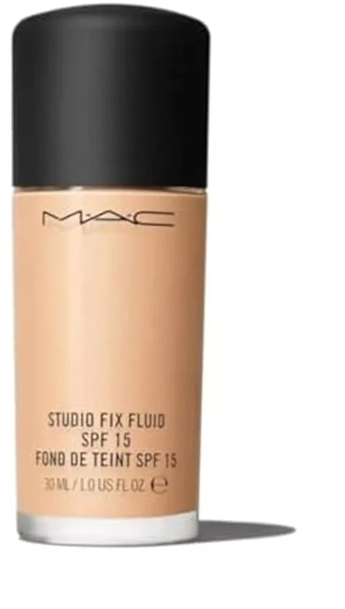 Matinis makiažo pagrindas MAC Studio Fix Fluid SPF 15 24HR Matte Foundation + Oil Control, spalva: NW20, 30 ml