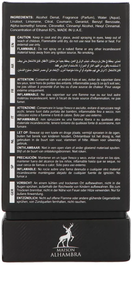 Le Couvent Maison de Parfum Maison Alhambra Fusion Intense EDP M 80 ml