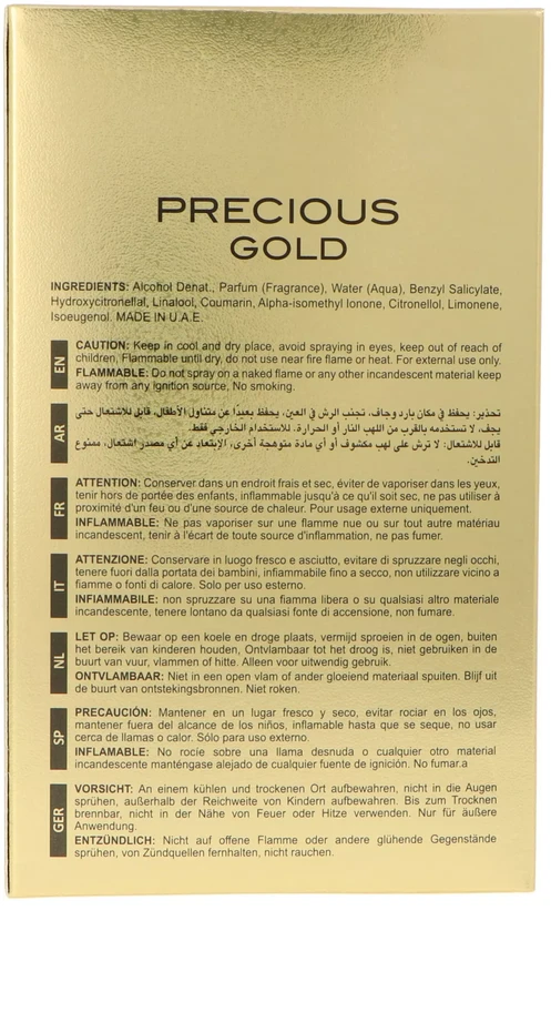 Maison Alhambra Precious Gold EDP parfumuotas vanduo unisex, 80 ml