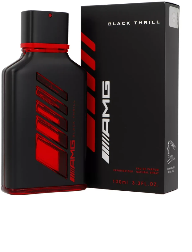 Mercedes-Benz AMG Juodas Thrill EDP parfumuotas vanduo vyrams, 100 ml