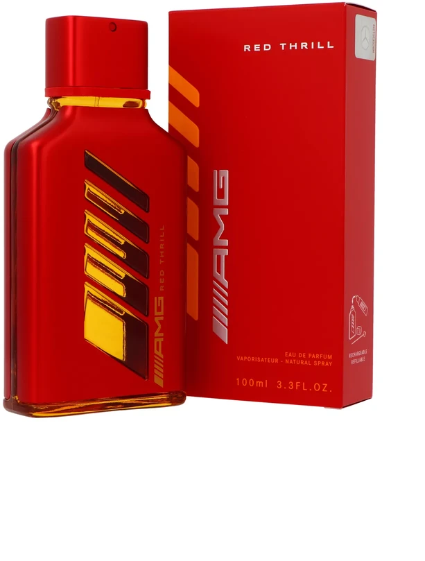 Mercedes-Benz AMG Raudona Thrill EDP parfumuotas vanduo vyrams, 100 ml