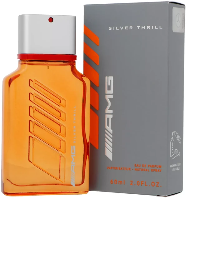 Mercedes-Benz AMG Sidabrinis Thrill EDP parfumuotas vanduo vyrams, 60 ml