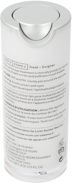 Murad Skincare Murad Vita-C Rapid Dark Circle Corrector šviesinantis paakių kremas, 15 ml