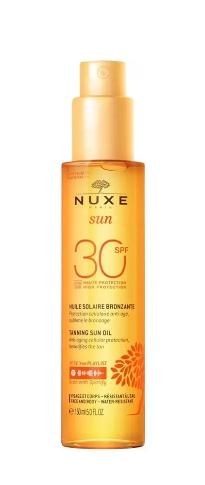 "Nuxe" saulės įdegio aliejus veidui ir kūnui Spf30 150ml