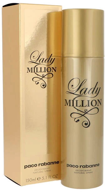 Purškiamas dezodorantas moterims Paco Rabanne Lady Million 150ml