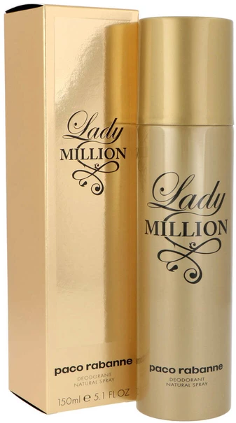 Purškiamas dezodorantas moterims Paco Rabanne Lady Million 150ml
