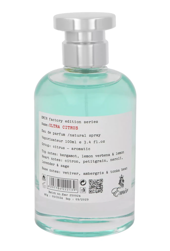 Emir Ultra Citrus Factory Edition EDP parfumuotas vanduo unisex, 100 ml