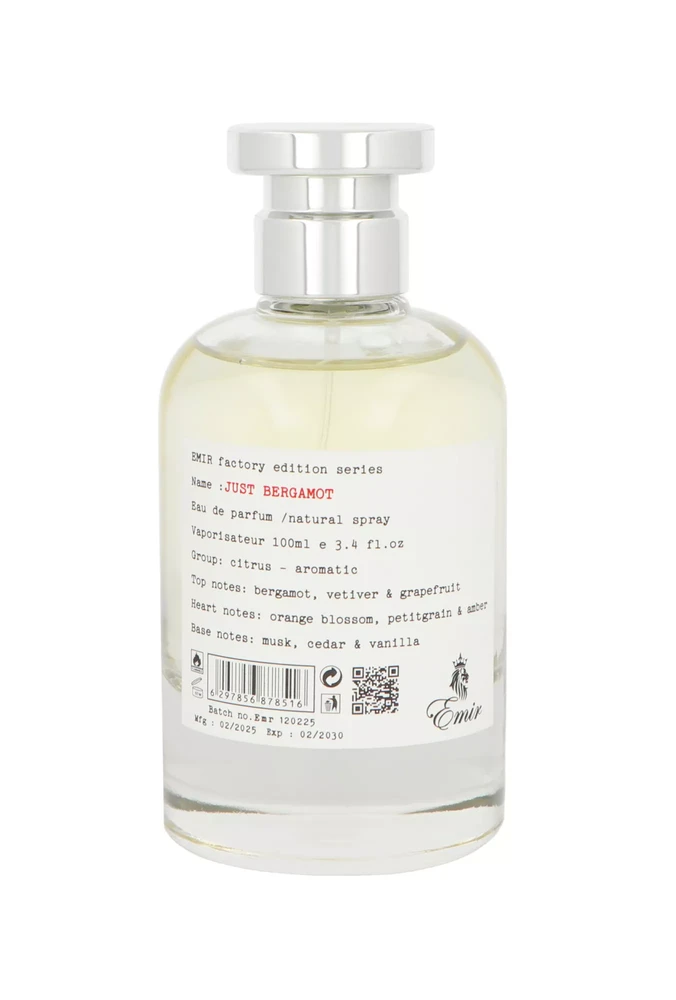 Emir Just Bergamot Factory Edition EDP parfumuotas vanduo unisex, 100 ml