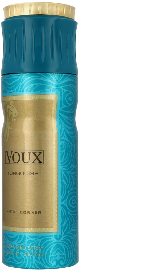 Paris Corner Voux Turquoise Dezodorantas Purškiklis Unisex, 200 ml