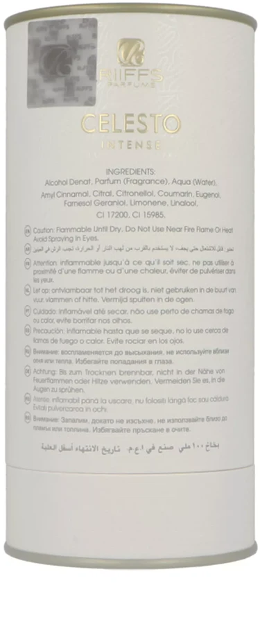 Riiffs Celesto Intense EDP parfumuotas vanduo moterims, 100 ml