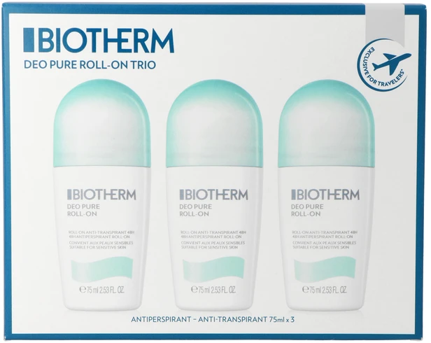 Rinkinys „Biotherm Deo Pure Trio Woman“ 3x75ml