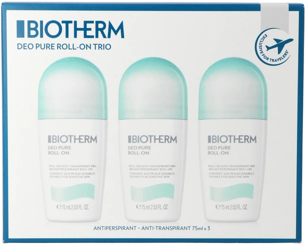 Rinkinys „Biotherm Deo Pure Trio Woman“ 3x75ml