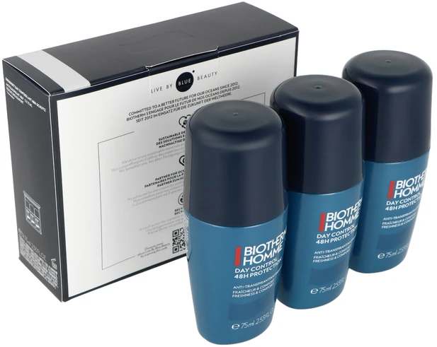 Biotherm Rutulinių dezodorantų rinkinys 48H Day Control Trio 3 x 75 ml