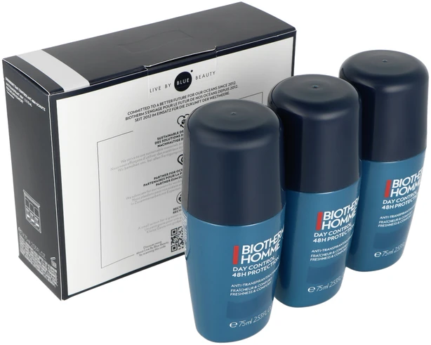 Biotherm Rutulinių dezodorantų rinkinys 48H Day Control Trio 3 x 75 ml