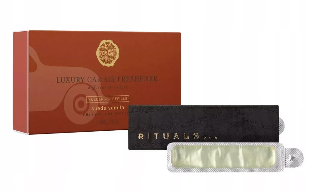 Rituals Private Collection Suede Vanilla Car Perfume oro gaiviklis automobiliui, 2 x 3 g