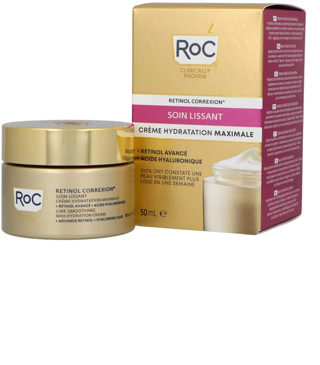 RoC Retinol Correxion Line Smoothing Max Hydration kreminis, 50 ml