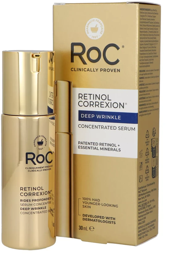 RoC Retinol Correxion Wrinkle Correct Serum veido serumas, 30 ml