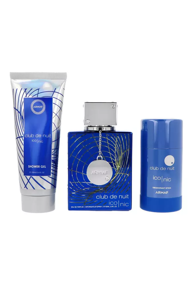 Armaf Club De Nuit Mėlyna Iconic - EDP 105 ml + purškiamas gelis 100 ml + tuhý dezodorantas 75 g