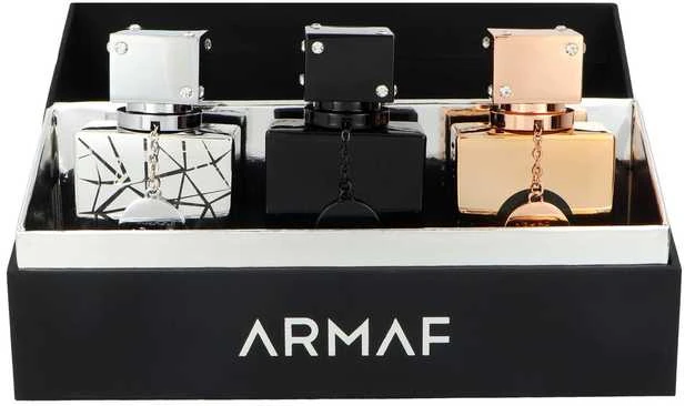 Armaf Club de Nuit A Collector's Pride Perfume rinkinys vyrams (Perfume Club de Nuit Sillage 30 ml + Perfume Club de Nuit Intense Man 30 ml + Perfume Club de Nuit Milestone 30 ml)