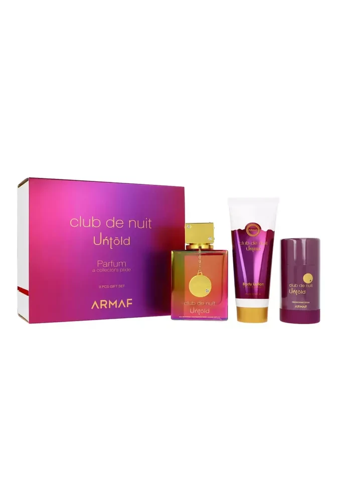 „Armaf Club De Nuit Untold“ – EDP 105 ml + kūno losjonas 100 ml + kietasis dezodorantas 75 g