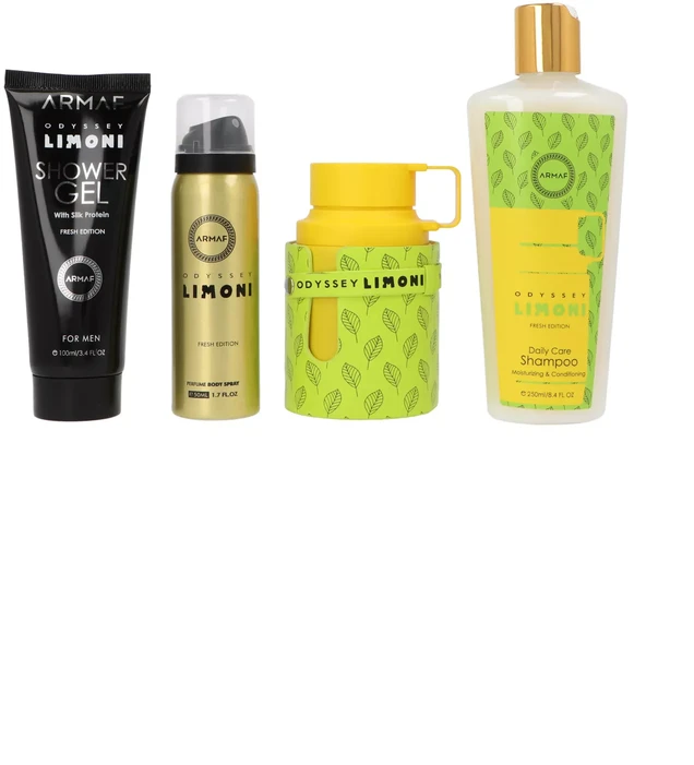 Set Armaf Odyssey Limoni Fresh Edition EDP 100ml + Perfume Body Purškiklis 50ml + Dušo želė 100ml + Šampūnas 250ml