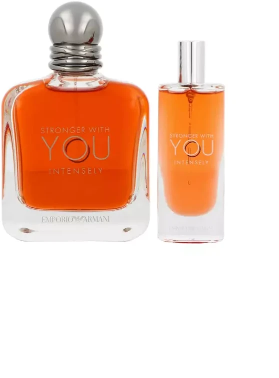 Set Emporio Armani: Stronger With You Intensely Eau De Parfum vyrams, 100 ml + Stronger With You Intensely Eau De Parfum vyrams, 15 ml