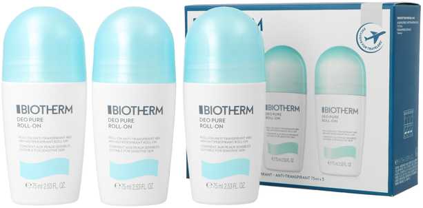 Rinkinys „Biotherm Deo Pure Trio Woman“ 3x75ml