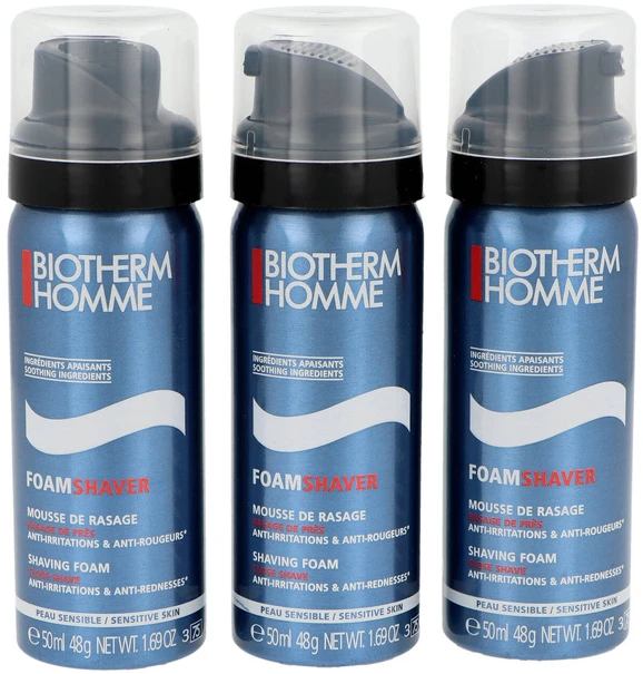 Biotherm Travel Trio kelioninis skutimosi putų rinkinys vyrams, 3 x 50 ml